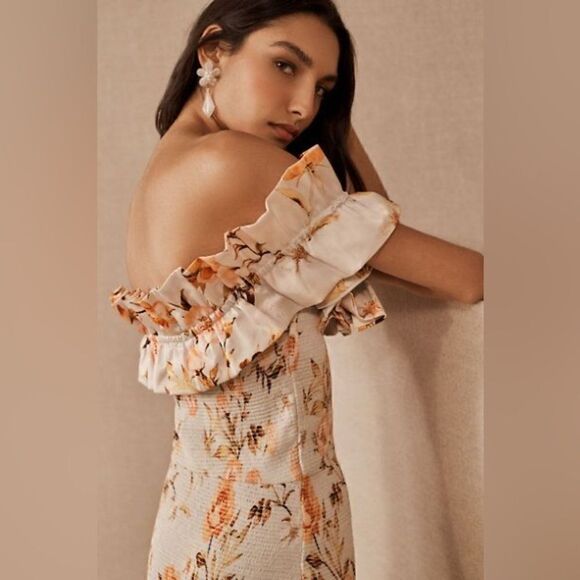 BHLDN The Lilac Dress in Cedar Rose Print/ size 4 - Picture 4 of 7